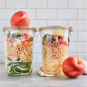 Resim Mediterian 850 ml Cam Kalıp Seti (2'li) – Kolay ve Pratik Kullanım, Krem Renk 