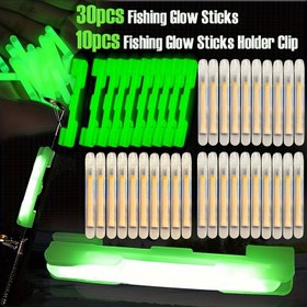 Resim 40 adet Gece Balıkçılığı Luminous Sticks ile Aksesuarlar - 30 adet Parlayan Çubuklar ve 10 adet Parlayan saç tokası Kiti, PVC Malzeme, Düşük Aydınlatma Koşullarında Çubuk Uçları, Kaydırma Bobberleri, Yüzerler ve Diz, Balıkçılık Ekipmanı | Gece Parlayan Çubuklar | Dayanıklı Balıkçılık Ekipmanı, Balıkçılık Malzemeleri 