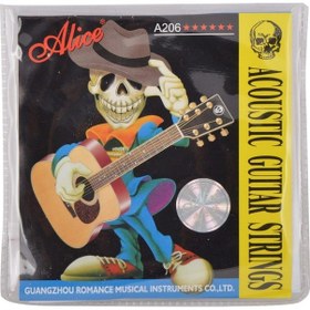 Resim Alice Akustik Gitar Takım Tel Ölçü: '0.11' 