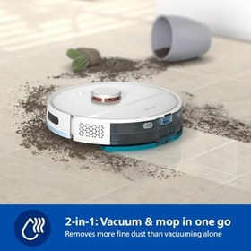 Resim Philips 2000 Serisi Islak Kuru Moplu İstasyonlu Robot Süpürge, HomeRun Uygulaması, LDS Radar Navigasyon, Beyaz, XU2100/20 