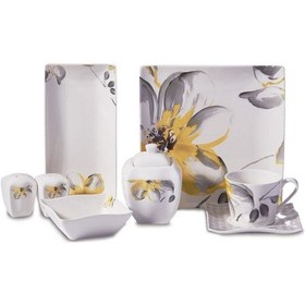 Resim Korkmaz A8571 Link Collection 28 Parça Kare Kahvaltı Takımı 