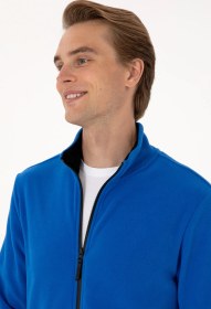 Resim U.S. Polo Assn. Erkek Regular Fit Saks Polar Örme Hırka 50313779-VR032 