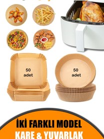 Resim AIRFRYER PİŞİRME KAĞIDI - Kare 