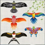 Resim Canlı Koi Balığı Kite 50M Hat ile - Uçmak için Kolay, Açık Hava Eğlencesi için Renkli Desenler, Dayanıklı Polyester Malzeme, Arka Bahçe Eğlencesi için Mükemmel, Uçan Balık Kite, Balıkçılık Çubuğu Tutacağı Rastgele Renk Desenleri 