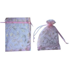 Resim TT Tahtakale Toptancıları Kına Çerez Kesesi Lale Desenli 17X23 Cm (50 Adet) Pembe 