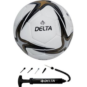 Resim Delta Super League El Dikişli 4 Numara Futbol Topu + Top Pompası 