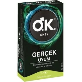 Resim Okey Gerçek Uyum Prezervatif 12'li 