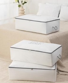 Resim 3 Adet Mega Boy Baza Altı Yastık Yorgan Kazak Hurcu 74x46x22 