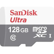 Resim 128GB SDSQUNR-128G-GN6MN Ultra microSDXC 128GB C10 UHS-1 Hafıza Kartı Sandisk