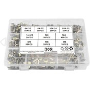 Resim 300 Adet Karbon Çelik Konik Kuyrukli Çivici Seti M3-m8, 6-32 İle 1/4-20 Otomotiv, Mobilya Ve Endüstriyel Kullanım Şeffaf Plastik Kutuda 