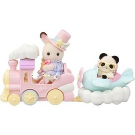 Resim Sylvanian Families Lunapark Oyun Seti Uçak ve Tren 5819 