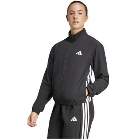 Resim Black/whıte Adidas Kadın Koşu - Yürüyüş Eşofman Üstü We 3s Woven Jkt Jd6539 Siyah 