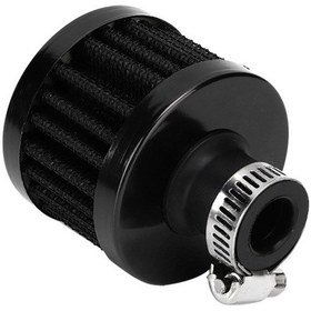 Resim 13 Mm/0,5 İnç Mini Hava Giriş Filtresi Havalandırma Krank Mili Havalandırması Evrensel Araba Aksesuarları Siyah 