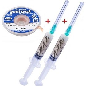 Resim Flux Lehim Toplama Goot Wick Cp-3015 Lehim Sökme Teli 3 Mm 1,5 Metre ,,/ 