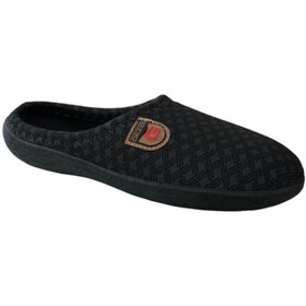 Resim Gezer Erkek Siyah Kışlık Ev İçi Terlik 12677 