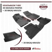 Resim Rizline Volkswagen T-Roc 3D Havuzlu Paspas ve Üst Bagaj Havuzu 