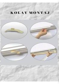 Resim Ithal Kalın Siyah Zebra Stor Güneşlik Perde Etek Dilimsiz Alüminmyumkasa Siyah 