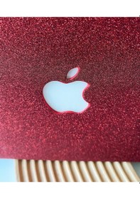 Resim Apple Uyumlu MacBook Air M1 Kılıf 13inç Simli G1505 Touchıd'li M1 Air A2337 A2179 A1932 İle Bordo 