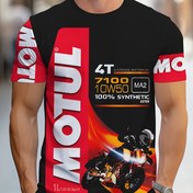 Resim Erkekler için Motosiklet Esintili Günlük Tişört - Nefes Alabilen Polyester, Bisiklet Yaka, Yaz Modası, Motosiklet Modası 