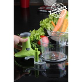 Resim Yeşil Çocuk El Robotu, Bıçak Korumalı Güvenli ve Eğlenceli Tasarım 