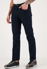 Resim U.S. Polo Pamuklu Slim Fit Düz Paça Pantolon Erkek PANTOLON G081SZ0782237485 