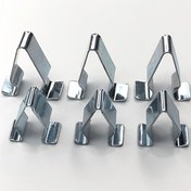 Resim Gümüş Araba Kapı Süsleme Paneli Astar Klipsleri Metal İç Döşeme Tutucu Perçin VW için AUDI Seat Skoda 10/20 için Otomatik Bağlantı Klipsi 