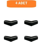 Resim Homdep Kanepe Koltuk Tv Ünitesi Konsol Yükseltme L Model Plastik Ayak Siyah 5cm 4 Adet Siyah 