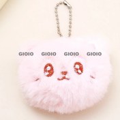 Resim Silver1 Sevimli Peluş Küçük Kolye Diy Takı Aksesuarları Broş Sırt Çantası Çekicilik Peluş Anahtarlık (Yurt Dışından) 