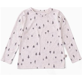 Resim Boumini Bebek Ve Çocuk Pijama Takımı Çam Ormanı Bej 