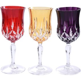 Resim Decorium Kırmızı Şarap Kadehi 6 Prc Crıstallıne M03605 