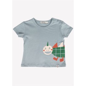 Resim Ozmoz Ozmoz Dino Baskılı Organik Bebek Tshirt (427325744) 