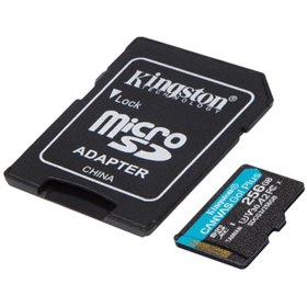 Resim Kingston 256gb Microsd Canvasgoplus Hafıza Kartı Sdcg3/256gb 