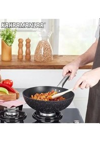 Resim Kahraman Kah 3171 Titanyum Wok Tava 28 Cm 