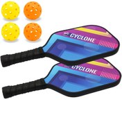 Resim 2 adet Çok Amaçlı Fiberglas Pickleball Kürek, Karışık Renk, Hafif Tasarım, 4 Pickleball ve Taşınabilir Çanta ile, 14 Yaş ve Üzeri İçin 