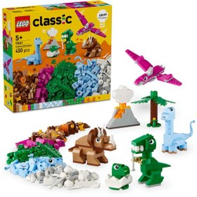 Resim LEGO® Classic Yaratıcı Dinozorlar 11041 - 5 Yaş ve Üzeri Çocuklar için Hayal Gücünü Geliştiren Yaratıcı Oyuncak Yapım Seti (450 Parça) 
