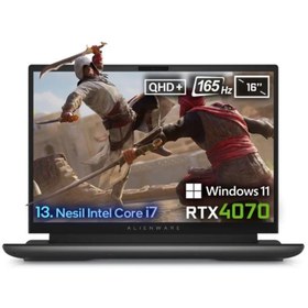 Resim Alienware M16 R1 AWM16I7X70WH Intel Core i7 13700HX 16" 16 GB DDR5 RAM 512 GB SSD RTX4070 W11Home Gaming Laptop 
