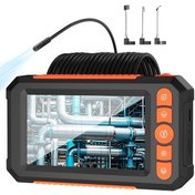 Resim AteşTech 1080P HD Ekranlı Çift Kameralı Endoskop Kamera | 20m Su Geçirmez, LED Işıklı 