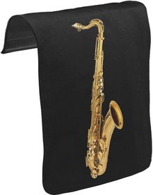 Resim Saksafon Unisex Siyah Tak-Çıkar Postacı Çanta Kapağı CK-1234 