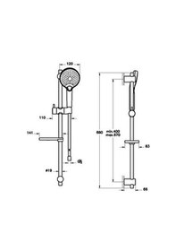 Resim Artema Duşu Takımı, Bliss 3f, Sürgülü El, Altın, A4574323 