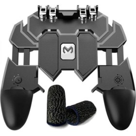 Resim Hanedanev Memo Pubg Mobile Gamepad Kontroller 6 Parmak Ak 66 + Eldiven 