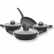 Resim Leggno NEO2121SET04 7 Parça Granit Derin Tencere Set 18 cm - 22 cm 