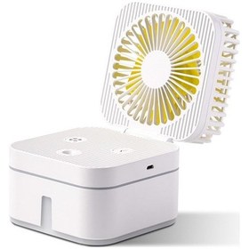 Resim Sellwell Usb Sihirli Küp Katlanır Fan Masaüstü Vantilatör Sis 