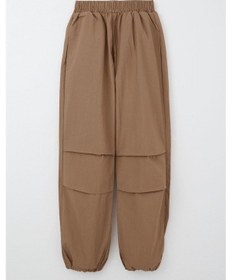 Resim Breeze Kız Çocuk Paraşüt Jogger Paça Pantolon 6-12 Yaş, Kahverengi Kahverengi 