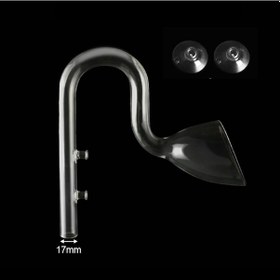 Resim Yaozixa Akvaryum Filtre Çıkış Borusu Cam Şişe Şekli 13mm - Orta Su Akışı İle Su Kalitesi Koruma 