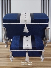 Resim Sandık Dünyası Söz Nişan Bohça Gelin Damat Çeyiz Sandığı 2li 0117l 