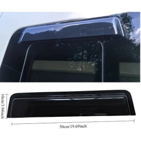 Resim Sunshine011 Rv Pencere Yağmurluk Örtüsü, 3 Boyut, Pvc Malzeme, Kolay Kurulum, Siyah 50 Cm Siyah 