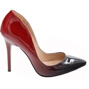 Resim MADİVA Bordo Siyah Degrede 10 Cm Topuklu Stiletto 