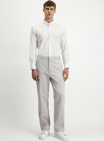 Resim Kiğılı Regular Fit Standart Kesim Likralı Kanvas / Chino Pantolon 