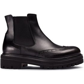 Resim Deery Hakiki Deri Siyah Chelsea Kadın Bot Siyah (539861603) Siyah 