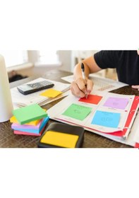 Resim Kare Posit Yapışkanlı Not Kağıdı Pos İt 76x76mm - 5 Renkli 